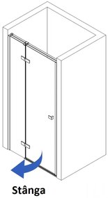 Usa de dus batanta Rea Atlas 80 cm stanga auriu periat