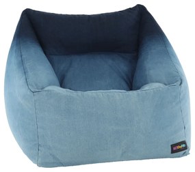 Fotoliu tip sac, material textil jeans, KOZANIT