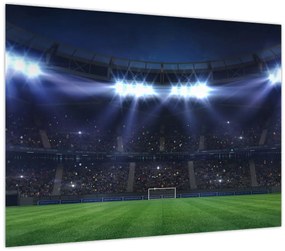 Tablou pe sticlă - Stadion de fotbal (70x50 cm)