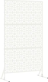 vidaXL Ecran de intimitate Alb 100 x 50 x 180 cm Oțel