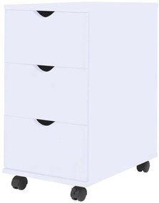 vidaXL Dulap cu sertare, 33 x 45 x 60 cm, alb