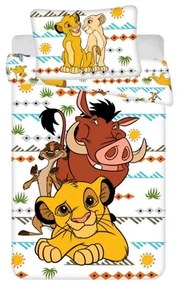 Lenjerie de pat din bumbac Jerry Fabrics Lion King Africa, 140 x 200 cm, 70 x 90 cm