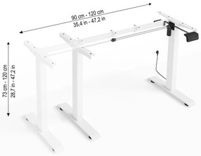 Cadru sub masa PC RXD1-2-2RR_B Motiva (alb). 1125184