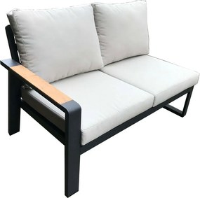 Set mobilier de grădină gri din aluminiu pentru 5 persoane Rotterdam – Rojaplast