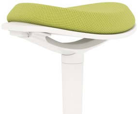 HOMCOM Scaun Ergonomic Reglabil pe Înălțime cu Înclinare 5°, Scaun Modern din Poliester, Spumă și PP, 42,5x35,5x56,5-71,5 cm, Verde | Aosom Romania