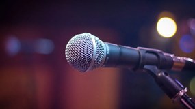 Tablou Birou  Microfon - 150x100cm