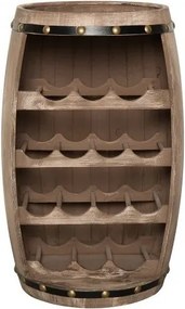 Raft pentru sticle- Bar design colonial Chateau 60cm natur