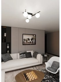 Plafonieră SMART 4xE14/10W/230V negru/alb