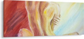 Tablou - Imaginea unei femei care se odihnește, pictură în ulei (120x50 cm)