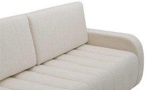 Canapea extensibilă Lapios cu funcție de dormit – tapițerie boucle crem Lambi 8