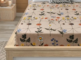 Cearsaf Cocolino microplus cu elastic HERBAR 200x200 cm bej