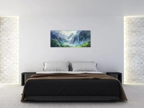 Tablou - Valea cascadelor (120x50 cm)