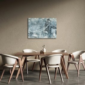 Tablou - Tower Bridge în tonuri reci (70x50 cm)