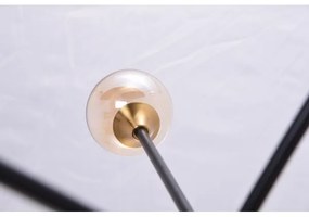 Lustră pe tijă SOLEN 6xG9/30W/230V neagră/aurie Azzardo AZ4700