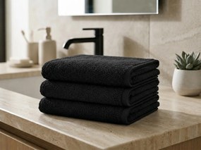 Prosop copii Bella negru 30x50 cm, 100% bumbac