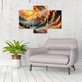 Tablou - Munte acoperit de soare (90x60 cm)