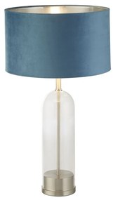 Veioza/Lampa de masa design decorativ Oxford nickel/teal