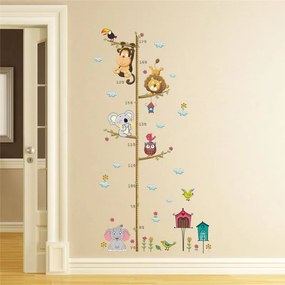 PIPPER | Autocolant de perete "Metru pentru copii - Jungla" 108x57 cm
