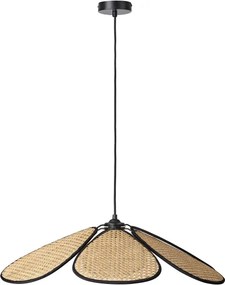 Osram - Pendul pe cablu DECOR RATTAN, 1xE27/15W/230V, Ø 69 cm, bej/negru