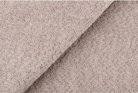 Modul pentru canapea maro deschis cu tapițerie din stofă bouclé (cu colț pe partea dreaptă) Roxy – Scandic