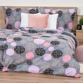 Lenjerie de pat din crep 4Home Pink illusion, 140 x 220 cm, 70 x 90 cm