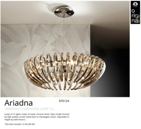 Lustra moderna design elegant 66cm ARIADNA champagne SV-876124