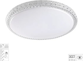 Prezent 71339 - Plafonieră LED dimabilă AMBIA, 30W, 230V, Ø 39,5 cm, transparentă