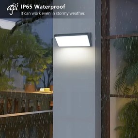 Brilagi - Aplică LED de exterior cu senzor TRIANGLE LED/42W/230V antracit IP65