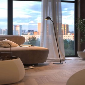 Lampadar LED design modern CAPUCCINA negru