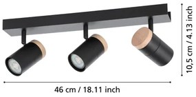 Spot LED Eglo 39648 CARTAGENA 3xGU10/4,5W/230V 3000K