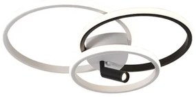 Plafonieră LED dimabilă LED/70W/230V 3000-6500K alb/negru + telecomandă