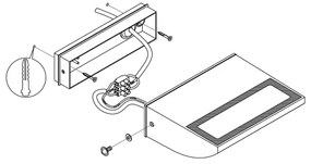 Aplică LED de exterior SORRONARO LED/10,5W/230V IP44 Eglo 99578