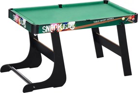 HOMCOM Masă de Jocuri 6 în 1 cu Fotbal de Masă, Biliard, Air Hockey, Tenis de Masă, Hockey pe Iarbă, 118x104x71 cm | Aosom Romania