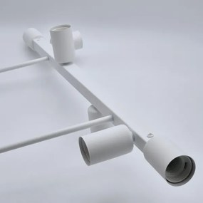 Lustră pe tijă ASTRID 6xE27/60W/230V alb