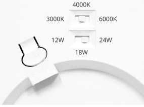 Panou LED Ecolite WPCB2-24W/BI LEXA LED/12/18/24W/230V alb