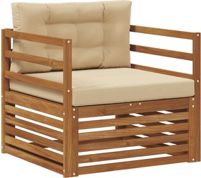 vidaXL Set de canapele de exterior Lemn de acacia solid și poliester