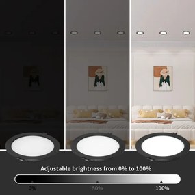 Immax NEO 07295L - Spot LED încastrat dimabil DOWN, 36W, 230V, Wi‑Fi, Ø 23 cm, alb