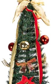 Aigostar - Brad de Crăciun LED pentru exterior, 1,8 m, 150 LED, 230 V, IP44, negru, lumină alb rece