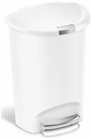 Simplehuman Coș de gunoi cu pedală, 50 l, alb