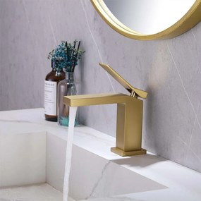 Baterie pentru lavoar Rea Duet Gold Low