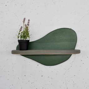 Raft de perete Mehehe (verde închis + gri). 1127535