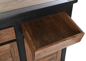 Comoda, neagra, din lemn de acacia, Serafina