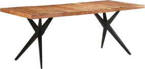 vidaXL Masă de bucătărie, 200x90x76 cm, lemn masiv acacia
