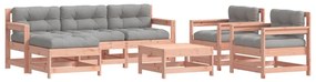 3185834 vidaXL Set mobilier de grădină cu perne, 7 piese, lemn masiv douglas