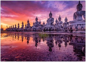 Tablou - Buddha la apus (70x50 cm)