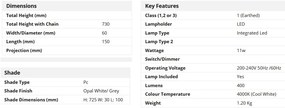 Stalp LED pentru iluminat exterior modern Outdoor H-73cm 2142-730 SRT