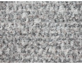 Pat matrimonial gri deschis tapițat cu somieră 140x200 cm Makana – Makamii