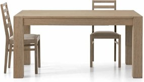 MASA FAVOLA - EXTENSIBILA FINISAJ STEJAR PERIAT - STEJAR SEPIA - 160 CM / 90 CM / H 77