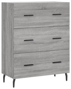 827874 vidaXL Servantă, gri sonoma, 69,5x34x90 cm, lemn compozit