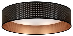 Plafonieră LED Duolla ROLLER LED/24W/230V d. 45 cm negru/cupru